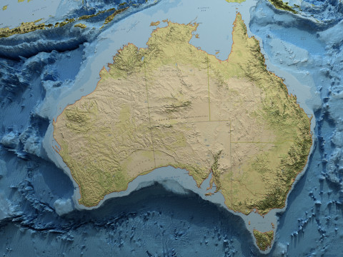Earth Geographic Globe 3D Model