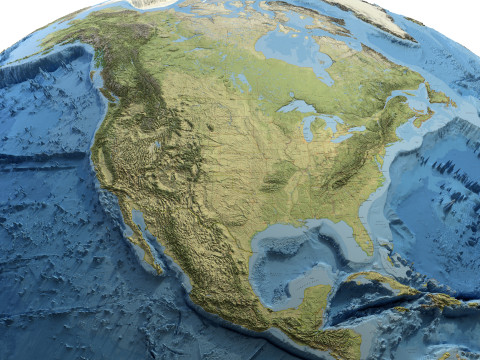 Earth Geographic Globe 3D Model