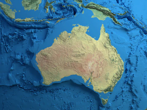 Фізична карта Землі Глобус 3D Модель