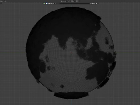 Earth Grass Globe 3D Model