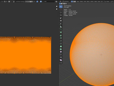 Globo das Regi&otilde;es da Terra Modelo 3D