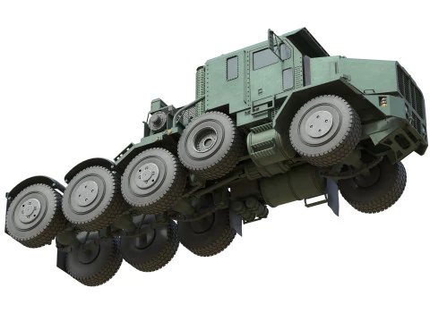 Oshkosh HET A1 Military Truck 3D Model