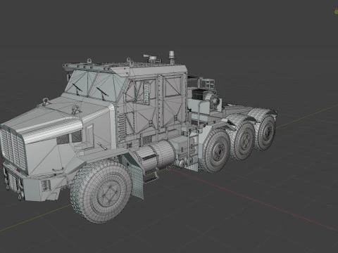 Oshkosh HET A1 Military Truck 3D Model
