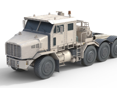 Oshkosh HET A1 Military Truck Desert Modello 3D