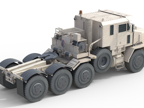 Oshkosh HET A1 Military Truck Desert Modello 3D