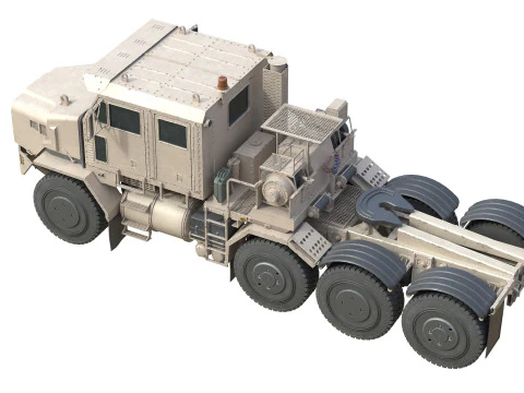 Gurun Truk Militer Oshkosh HET A1 Model 3D