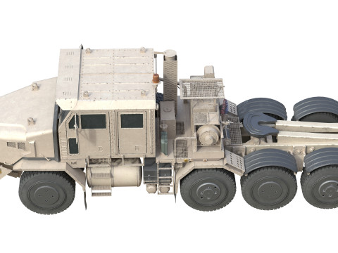 Oshkosh HET A1 Military Truck Desert Modello 3D