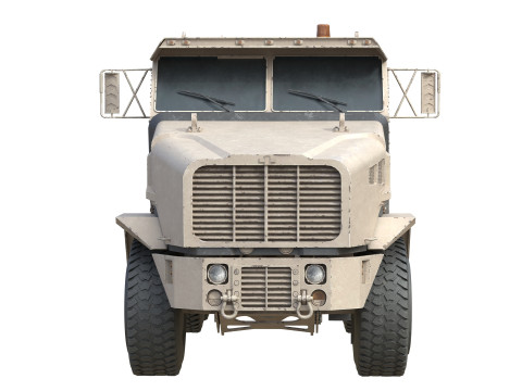 Oshkosh HET A1 Military Truck Desert Modello 3D