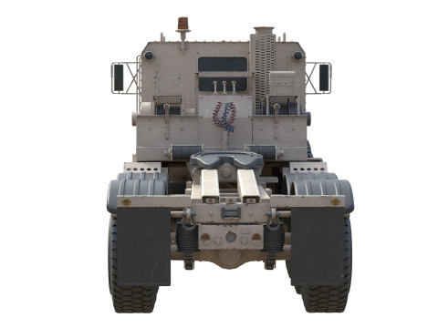 Oshkosh HET A1 Military Truck Desert Modello 3D