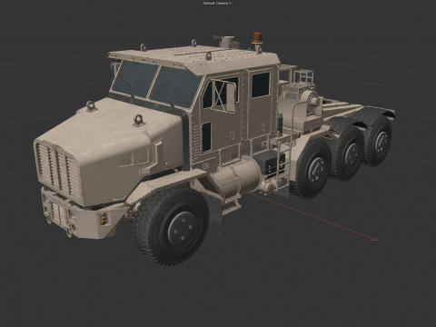 Oshkosh HET A1 Military Truck Desert Modello 3D