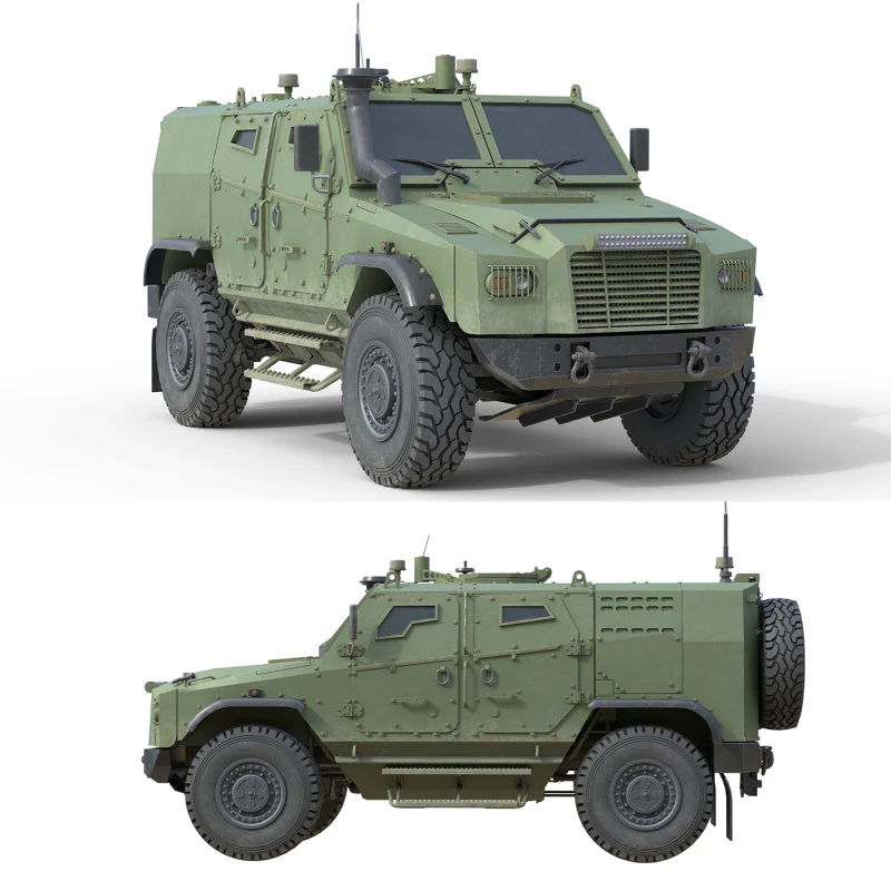 Ve&iacute;culo t&aacute;tico blindado ATV Zetor Gerlach Modelo 3D .c4d .max .obj .3ds .fbx .stl .blend 