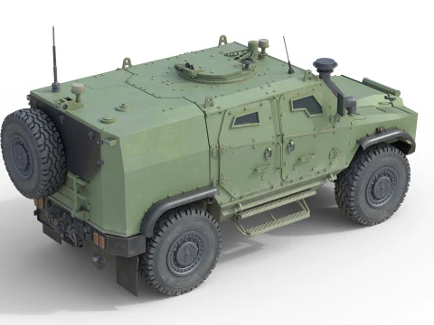 Ve&iacute;culo t&aacute;tico blindado ATV Zetor Gerlach Modelo 3D