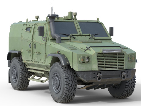 ATV Zetor Gerlach Armored tactical vehicle 3D Model