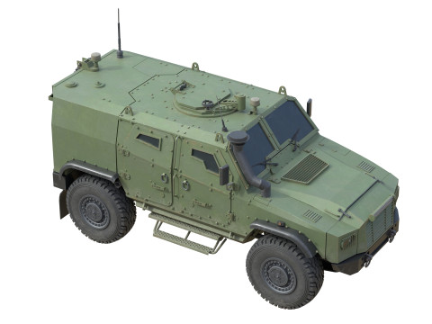 ATV Zetor Gerlach Armored tactical vehicle 3D Model