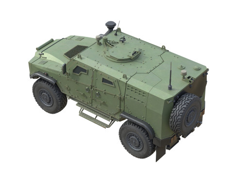 ATV Zetor Gerlach Armored tactical vehicle 3D Model