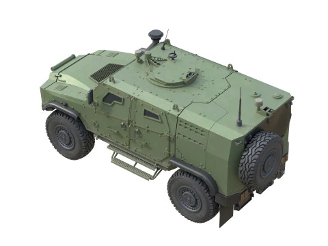 Ve&iacute;culo t&aacute;tico blindado ATV Zetor Gerlach Modelo 3D