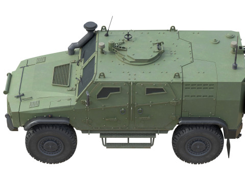 ATV Zetor Gerlach Armored tactical vehicle 3D Model