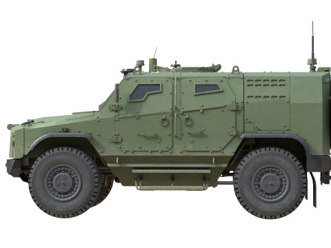 ATV Zetor Gerlach Armored tactical vehicle 3D Model