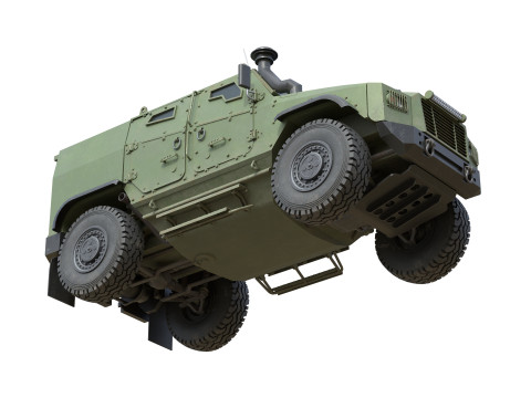 ATV Zetor Gerlach Armored tactical vehicle 3D Model