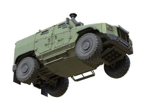 Ve&iacute;culo t&aacute;tico blindado ATV Zetor Gerlach Modelo 3D