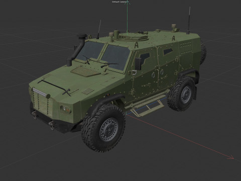 ATV Zetor Gerlach Armored tactical vehicle 3D Model