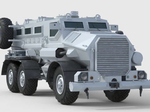 Casspir Mk II Mine Resistant Ambush Protected Vehicle 3D Model