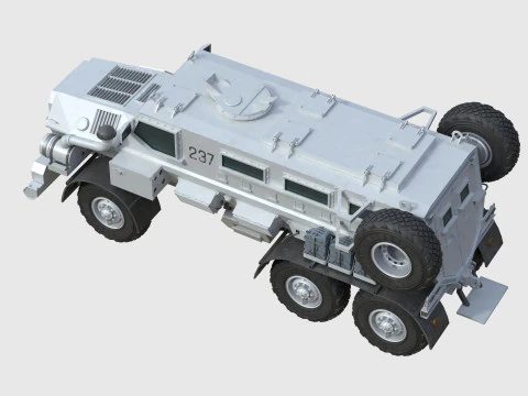 Casspir Mk II Mine Resistant Ambush Protected Vehicle 3D Model