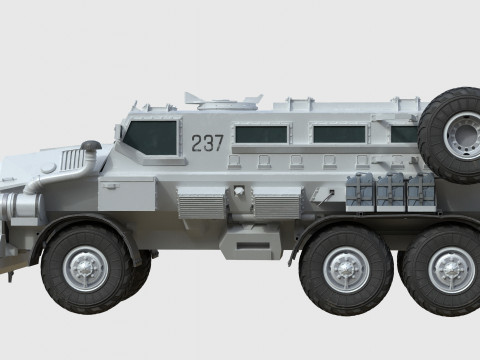 Casspir Mk II Mine Resistant Ambush Protected Vehicle 3Dモデル