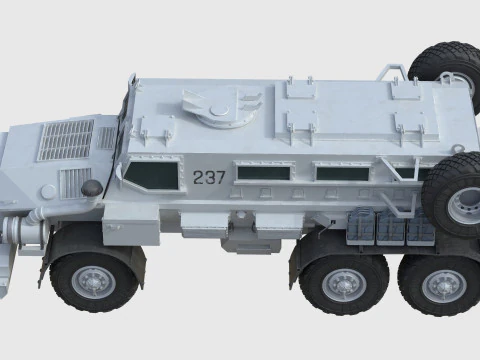 Casspir Mk II Mine Resistant Ambush Protected Vehicle 3D Model