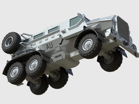 Casspir Mk II Mine Resistant Ambush Protected Vehicle 3D Model
