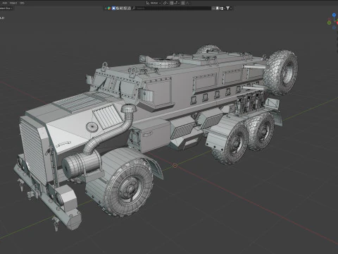 Casspir Mk II Mine Resistant Ambush Protected Vehicle 3D Model