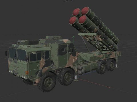 HQ 22 Air Defense Missile 3D Model