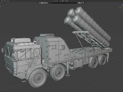 HQ 22 Air Defense Missile 3D Model