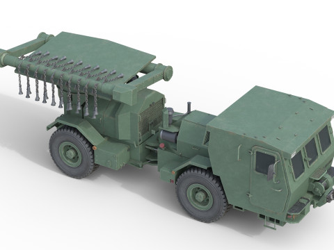 Hydrema 910 Mine Clearing Vehicle 3D Model