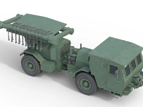 Hydrema 910 Mine Clearing Vehicle 3D Model