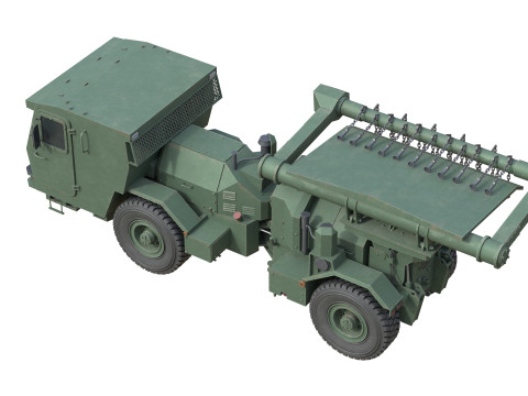 Hydrema 910 Mine Clearing Vehicle 3D Model