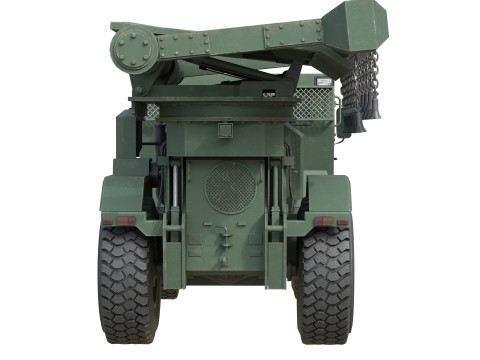 Hydrema 910 Mine Clearing Vehicle 3D Model