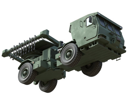 Hydrema 910 Mine Clearing Vehicle 3D Model