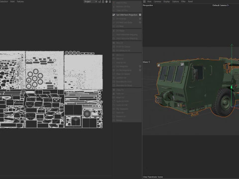 Hydrema 910 Mine Clearing Vehicle 3D Model