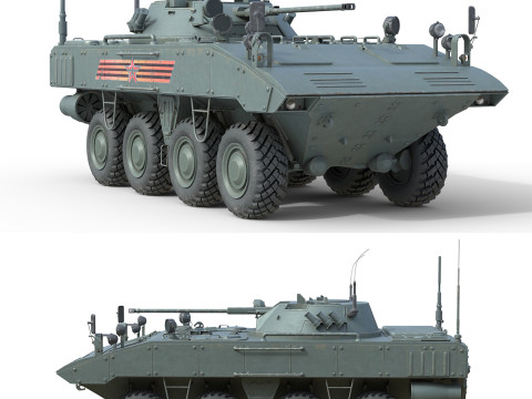 K-17 Bumerang armored Infantry Fighting Vehicle Model 3D