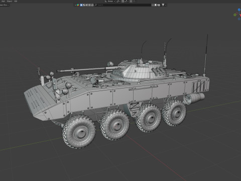 K-17 Bumerang armored Infantry Fighting Vehicle 3D Model