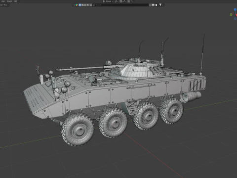 K-17 Bumerang armored Infantry Fighting Vehicle 3D Model