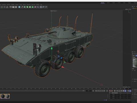 K-17 Bumerang armored Infantry Fighting Vehicle 3D Model