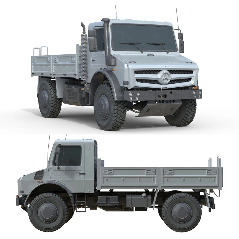 Mercedes Unimog U4023 3D Model .c4d .max .obj .3ds .fbx .stl .blend 