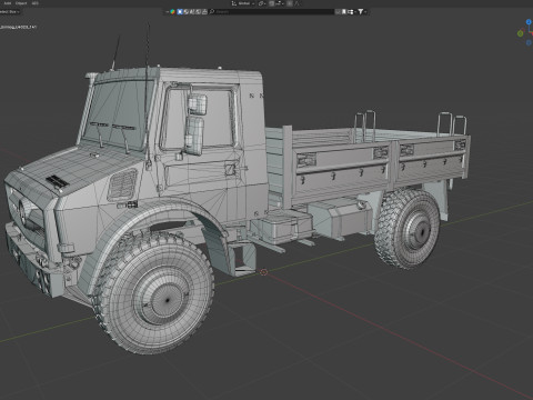 Mercedes Unimog U4023 3D Model