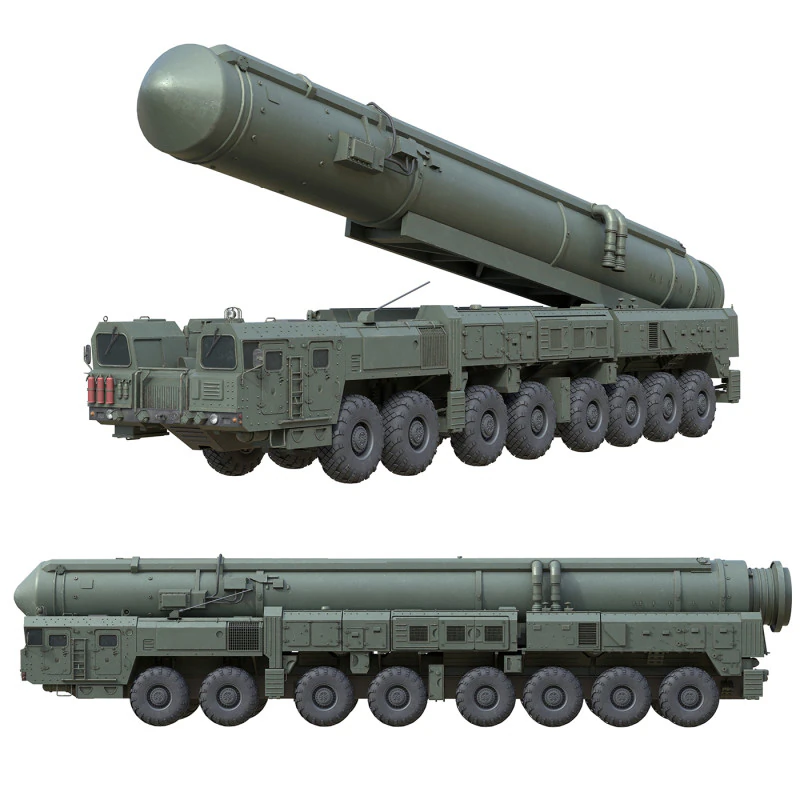 RT 2PM Topol Intercontinental ballistic missile 3D Model .c4d .max .obj .3ds .fbx .stl .blend