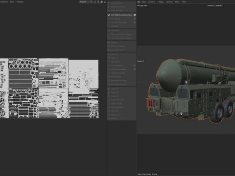 RT 2PM Topol Intercontinental ballistic missile 3D Model