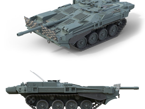 Stridsvagn 103 Main Battle Tank Model 3D