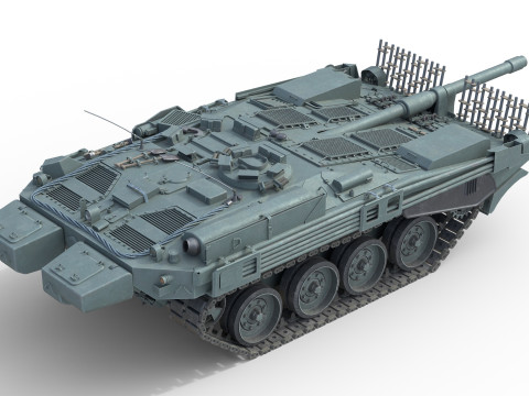Stridsvagn 103 Main Battle Tank Modello 3D