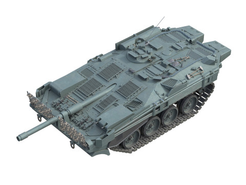 Stridsvagn 103 Main Battle Tank Modello 3D